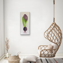 Load image into Gallery viewer, Organic Hyacinth Bulb Original Canvas By Kerrie Griffin The Interior Co