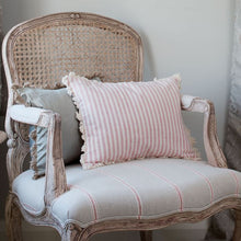 Load image into Gallery viewer, Suzie Watson Red Stripe Cushion with Cream Trim
