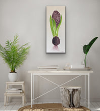 Load image into Gallery viewer, Organic Hyacinth Bulb Original Canvas By Kerrie Griffin The Interior Co