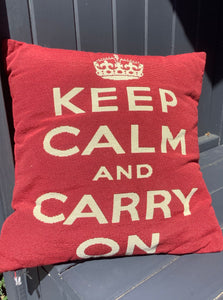 Keep Calm and Carry On Complete Cushion