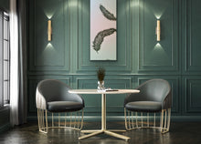 Load image into Gallery viewer, Original Feather canvas Painting on a pale blue background by Kerrie Griffin-Rogers 10 x 24 inches called Release