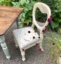 Load image into Gallery viewer, Country Dining Set Oak Table And Two Upholstered Mahogany Chairs