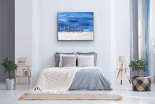 Load image into Gallery viewer, "Perfect Peace" Extra Large Beach Scene Original Canvas with Driftwood 36 x 46 inches by Kerrie Griffin available from The Interior Co