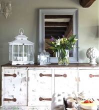 Load image into Gallery viewer, Rustic Distressed Sideboard 6 Cupboard large - Tin Topped