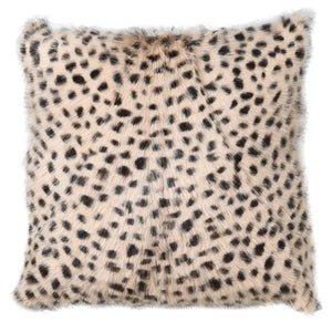 Leopard Print Fur Cushion Cover