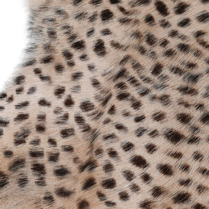 Leopard Print Fur Rug