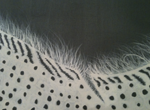 Load image into Gallery viewer, Original canvas Angel Feather Follow Your Dreams-Hidden Heart Range 24 inch square on a solid grey background