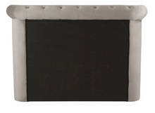 Load image into Gallery viewer, EATON STEEL VELVET DOUBLE OTTOMAN BED