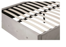 Load image into Gallery viewer, EATON STEEL VELVET DOUBLE OTTOMAN BED