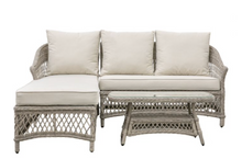 Load image into Gallery viewer, Outdoor Country Chaise Rattan Sofa Set Stone