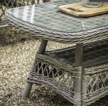 Load image into Gallery viewer, Hampshire Outdoor Country Chaise Rattan Sofa Set Stone