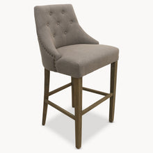 Load image into Gallery viewer, ST JAMES SOFT GREY uppholstered BAR STOOL
