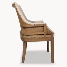 Load image into Gallery viewer, Blue stripe deconstructed carver chair
