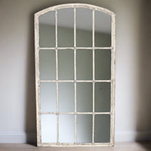 Load image into Gallery viewer, GEORGIAN DISTRESSED IRON WINDOW MIRROR Fairfont