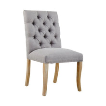 Load image into Gallery viewer, CHELSEA TOWNHOUSE GREY LINEN DINING CHAIR