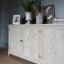 Load image into Gallery viewer, Natural white washed effect for door sideboard