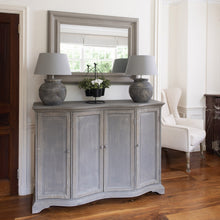 Load image into Gallery viewer, Recycled, distressed grey four door sideboard