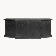 Load image into Gallery viewer, Recycled, pine, distressed black sideboard