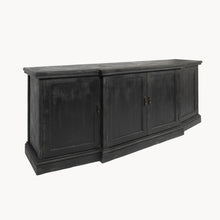 Load image into Gallery viewer, Recycled, pine, distressed black sideboard