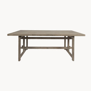MONOMOY RECYCLED PINE PLANKED DINING TABLE The interior co 
