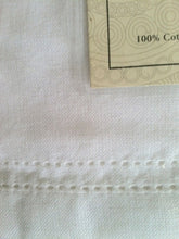 Load image into Gallery viewer, TABLE CLOTH WHITE HERRINGBONE EDGE LARGE - WHITE
