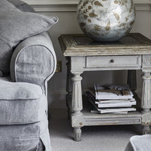 Load image into Gallery viewer, Colonial grey Oak and Stone side table Best seller
