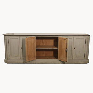 Colonial grey sideboard with stone top
