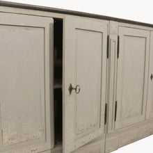 Load image into Gallery viewer, Colonial grey sideboard with stone top