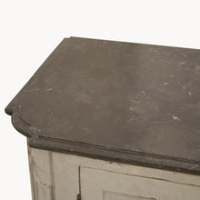 Load image into Gallery viewer, Colonial grey sideboard with stone top
