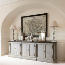 Load image into Gallery viewer, Colonial grey sideboard with stone top
