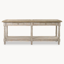 Load image into Gallery viewer, Large, Grey Oak and Stone top console table