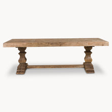 Load image into Gallery viewer, COUNTRY HOMES & INTERIORS: SALVAGED LARGE DINING TABLE