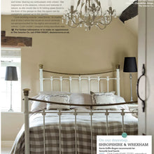 Load image into Gallery viewer, Double Victorian cast iron bed white
