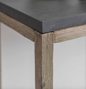 CONSOLE TABLE SLATE GREY ACACIA WOOD