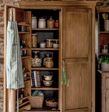 Load image into Gallery viewer, PANTRY NATURAL WOOD UNIT
