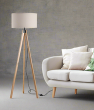 Load image into Gallery viewer, Tripod Floor Lamp Beech
