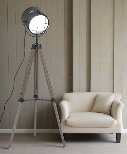 Industrial Floor Lamp - Grey