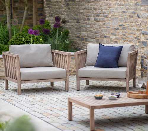 PORTHALLOW ARMCHAIRS SET OF 2 NATURAL