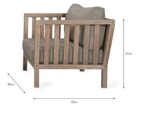 PORTHALLOW ARMCHAIRS SET OF 2 NATURAL