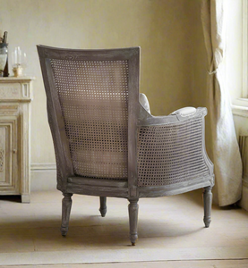 Bergère Armchair French chair rattan back 