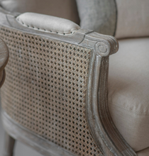 Load image into Gallery viewer, Bergère Armchair French chair rattan back 
