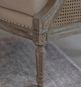 Bergère Armchair French chair rattan back 