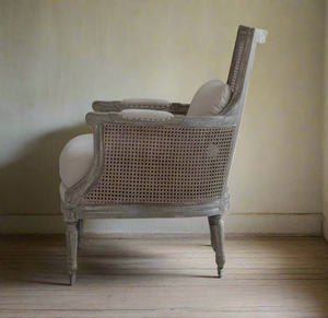 Bergère Armchair French chair rattan back 