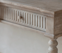 Load image into Gallery viewer, Wooden sideboard with a rustic finish on a plain background
