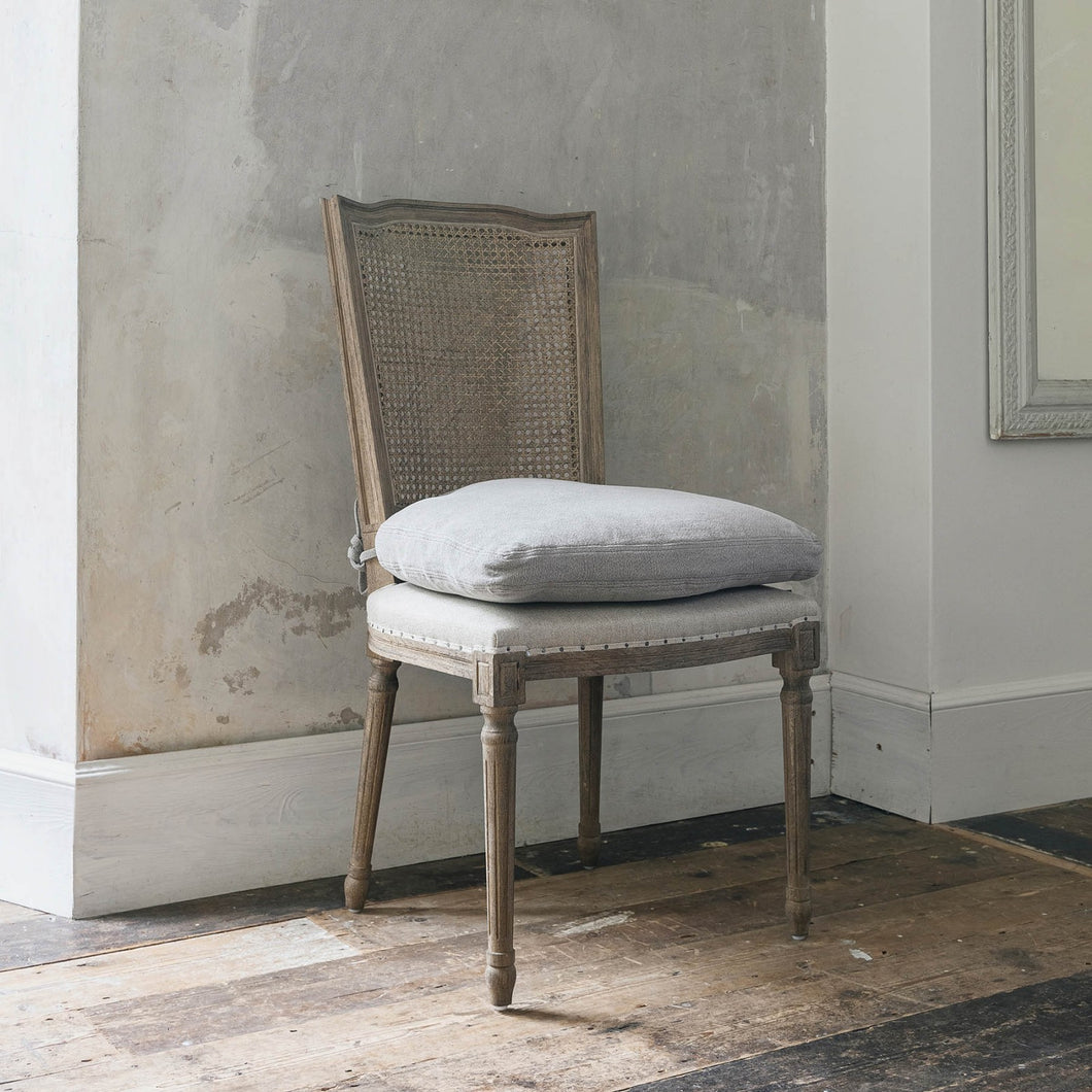 Kensington dining chair with rock grey cushion 