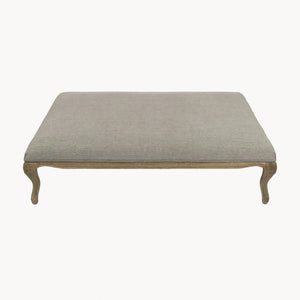 SOFT GREY PADDED COFFEE TABLE