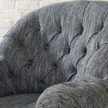 Load image into Gallery viewer, UPHOLSTERED SOFT GREY OAK OCCASIONAL CHAIR
