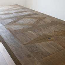 Load image into Gallery viewer, COUNTRY HOMES &amp; INTERIORS: SALVAGED BLEACHED PINE DINING TABLE
