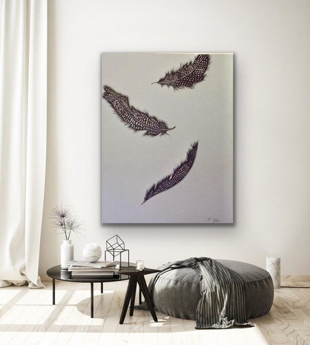 Heaven sent Original Acrylic canvas by Acclaimed Artist Kerrie Griffin available from The Interior Co 80 x 100 cm