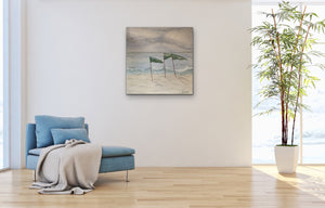 Finnish Line Original Canvas by Kerrie Griffin 